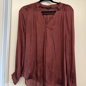 Long sleeve silky blouse - perfect for fall! Size small.